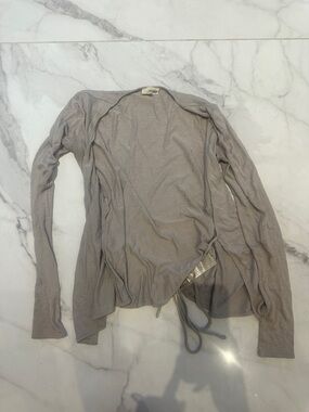 Wilfred Free taupe knit Cardigan